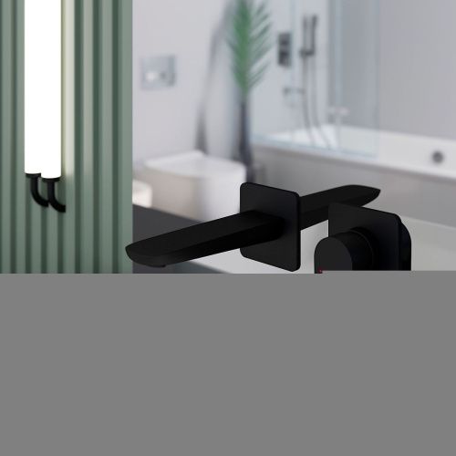 Смеситель для раковины Berges VENTAS 76008 встраиваемый в стену черный - фото 4