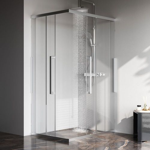 Душевой уголок Am.Pm Func W84G-403-12090-MТ 120х90 стекло прозрачное профиль хром без поддона - фото 3