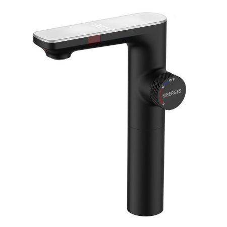 Смеситель Berges MORANS 76004 на раковину черный с термостатом