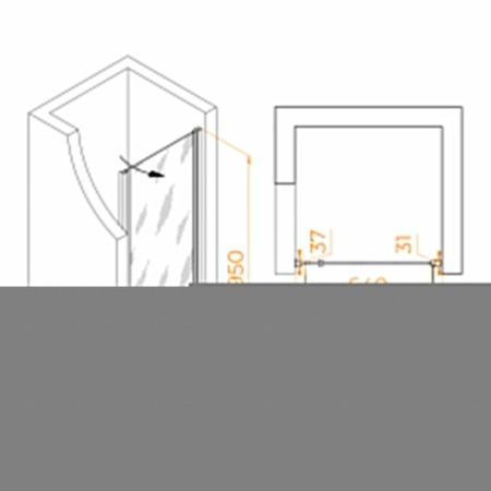 Душевая дверь RGW Dolphin 54930308-11 80х195 стекло прозрачное профиль хром