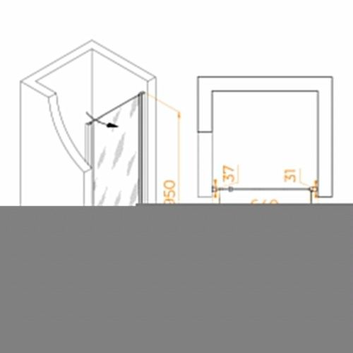 Душевая дверь RGW Dolphin 54930308-11 80х195 стекло прозрачное профиль хром - фото 2