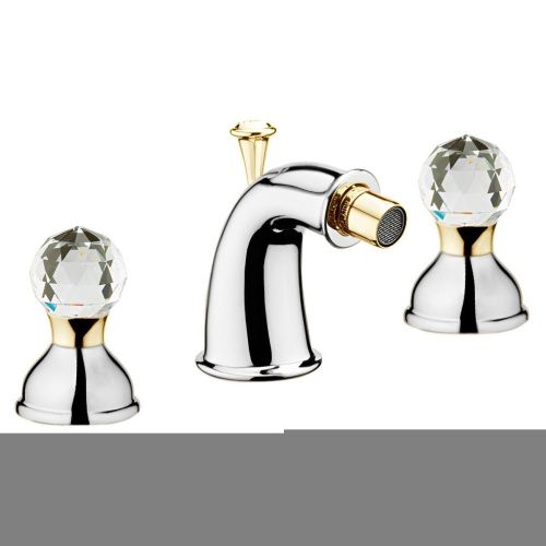 Смеситель Webert Karenina KA710202017 на биде хром/золото - фото 2