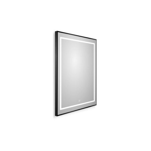 Зеркало с подсветкой BelBagno Kraft SPC-KRAFT-600-800-LED-TCH-WARM-NERO 60х80 подвесное - фото 2
