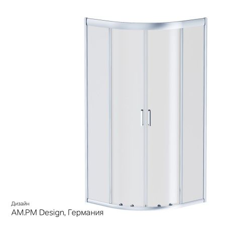 Душевой уголок Am.Pm Gem W90G-401-090WT 90х90 стекло прозрачное профиль хром без поддона
