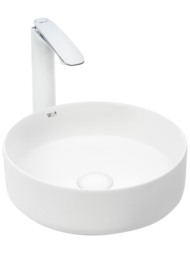 Раковина из сантехнического фаянса WeltWasser WW SK 10000004644 40 см накладная цвет белый без отверстий под смеситель