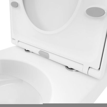 Унитаз-компакт напольный с бачком Lavinia Boho Grance Hill 3307002R белый глянцевый с сиденьем микролифт безободковый каскадный смыв