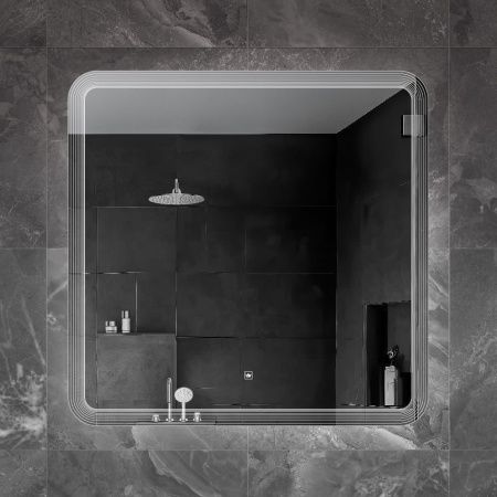 Зеркало с подсветкой Cezares DUET CZR-SPC-DUET-800-800-LED-TCH 80х80 подвесное