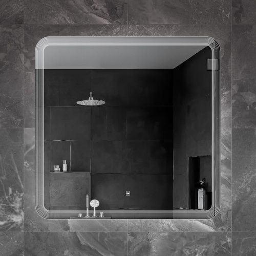 Зеркало с подсветкой Cezares DUET CZR-SPC-DUET-800-800-LED-TCH 80х80 подвесное - фото 3