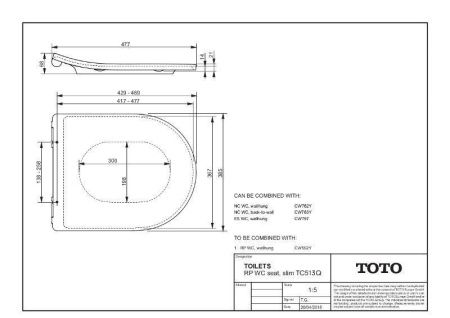 Крышка сиденье TOTO TC513Q