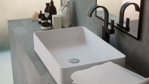 Раковина из искусственного камня Zenon Volga 4000.000.000.000.09372 60х40 накладная цвет белый - фото 4