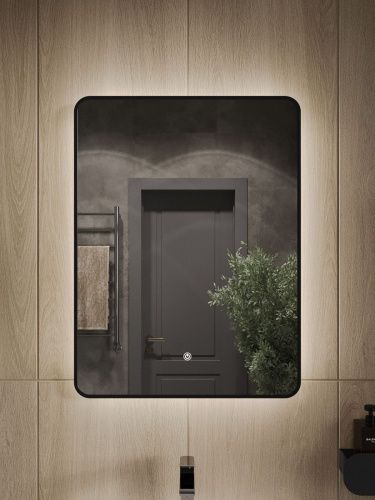 Зеркало с подсветкой Orange Black BL-60ZE 60х80 - фото 5