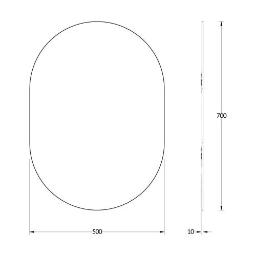 Зеркало Evoform Colora BY 0463 50х70 подвесное - фото 2