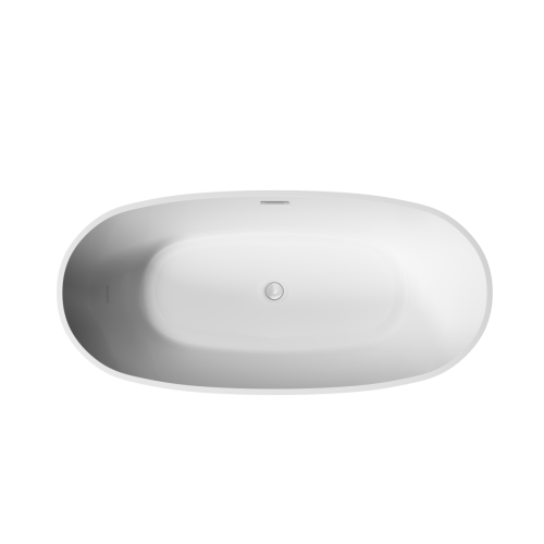 Ванна акриловая Sancos Flo FB02 170х80 отдельностоящая овальная с каркасом - фото 3