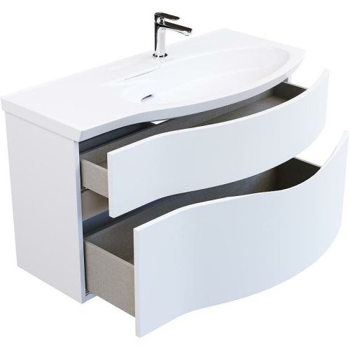 Тумба под раковину Kerama Marazzi AMAREMARE RV.100Rh\WHT.M 100х40 подвесная цвет белый - фото 4