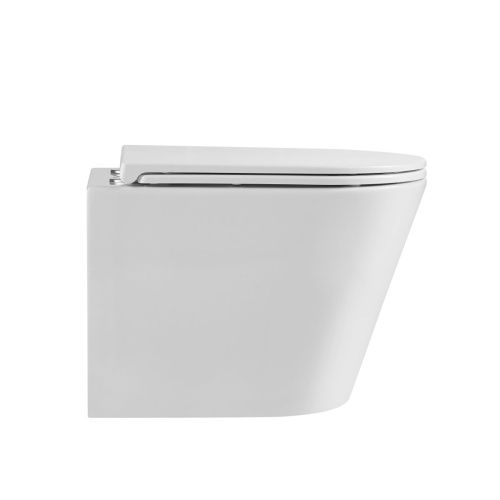 Унитаз подвесной Grossman Торнадо GR-4478MSQ белый с сиденьем микролифт безободковый смыв торнадо - фото 3