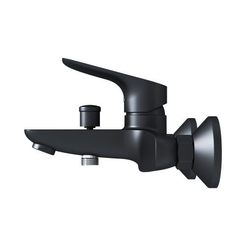 Смеситель для ванны и душа Damixa Jupiter 771000301 настенный черный - фото 4