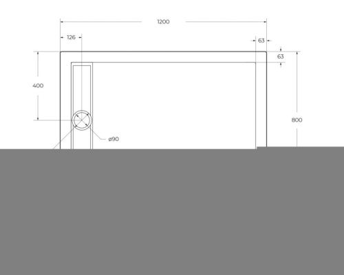 Душевой поддон акриловый BelBagno DUE TRAY-BB-DUE-AH-120/80-4-W0 120х80 белый - фото 2