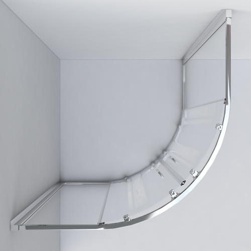 Душевой уголок Vincea Garda VSQ-1G900CLB 90х90 стекло прозрачное профиль черный без поддона - фото 4