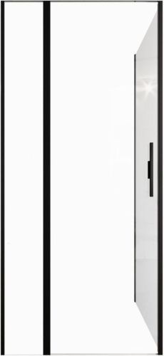 Душевой уголок Allen Brau Priority 3.31003.BBA + 3.31018.BBA 90х90 стекло прозрачное профиль черный без поддона - фото 4