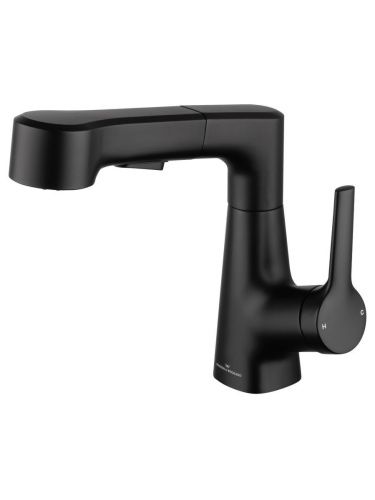 Смеситель Wonzon & Woghand WW-121B108-MB на раковину черный