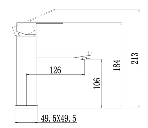 Смеситель Fmark FS8101C на раковину золото - фото 2