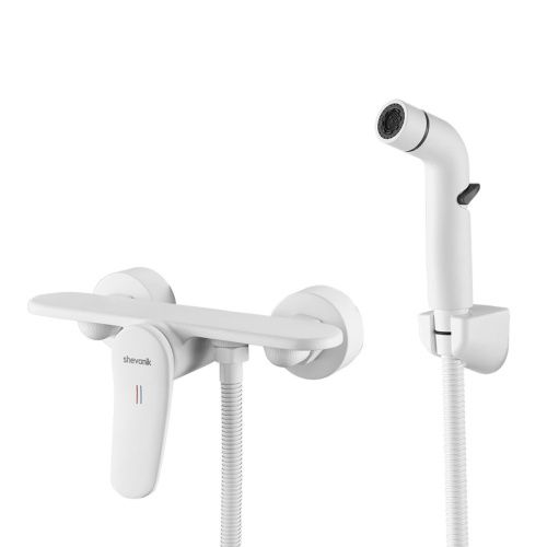 Гигиенический душ со смесителем Shevanik S4705C-1 белый - фото 2