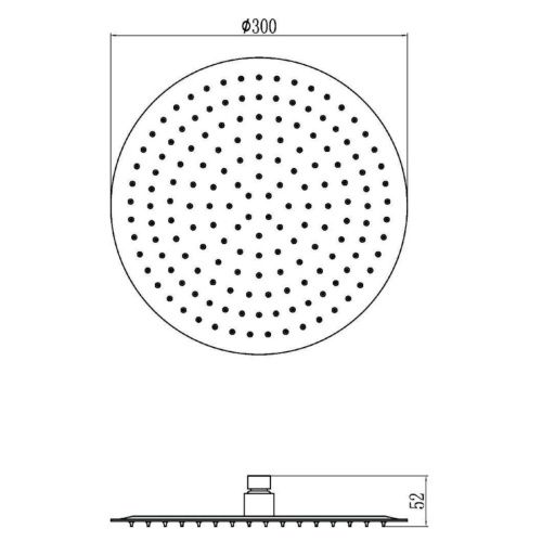 Верхний душ Savol S-000Y12 хром - фото 3