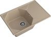 Кухонная мойка Granfest Unique U-740L песочный 75х50 цвет бежевый поверхность матовая