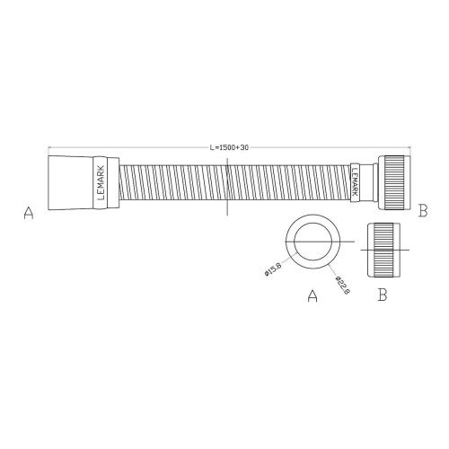 Душевой шланг LeMark LE8044P - фото 2