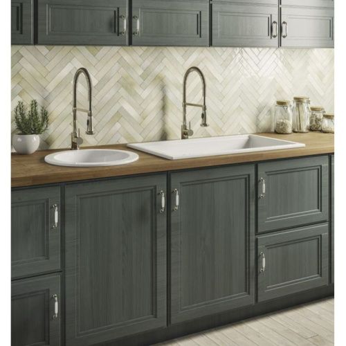 Раковина из сантехнического фаянса Simas Q600 bia 80х50 встраиваемая цвет белый - фото 2