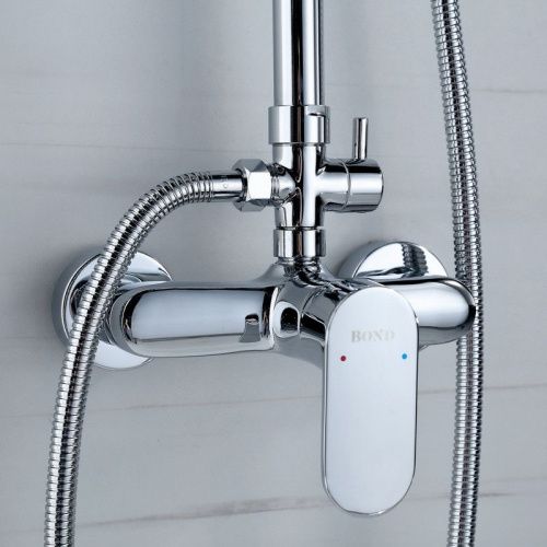 Душевая стойка Bond Circle B01-8100 настенная цвет хром - фото 4