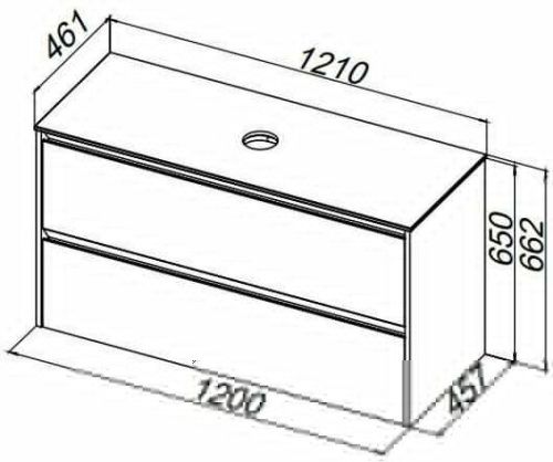 Тумба под раковину Allen Brau Activity 1.34015.PGM 120х50 подвесная цвет серый - фото 4