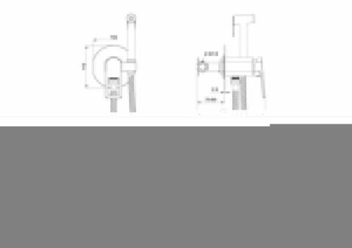 Гигиенический душ со смесителем Wonzon & Woghand Frame WW-88829010-BGM серый - фото 2
