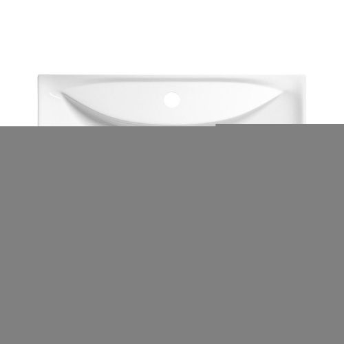 Раковина из сантехнического фарфора Wellsee Cerulean 151001000 60х40 накладная цвет белый 1 отверстие под смеситель - фото 3