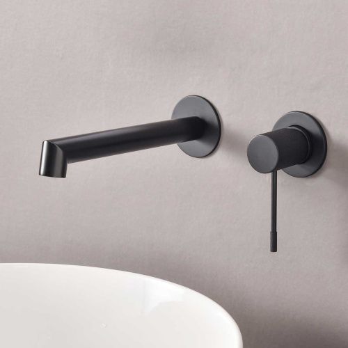 Смеситель для раковины Vincea Desire VBFW-1D1MB встраиваемый в стену черный - фото 5