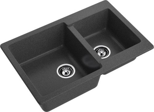 Кухонная мойка Granfest Practik P-780K графит 80х50 цвет серый поверхность матовая - фото 2