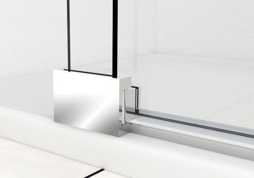 Душевая дверь Vincea Extra VDP-1E1011CGB 110х200 стекло тонированное профиль черный - фото 3