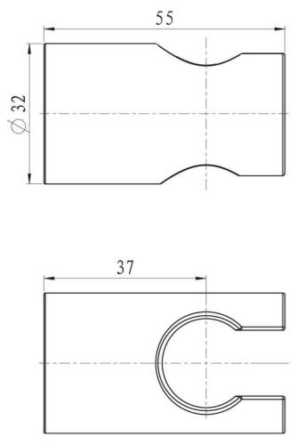 Держатель для душа BelBagno NOVA BB-HLD-IN серый - фото 2