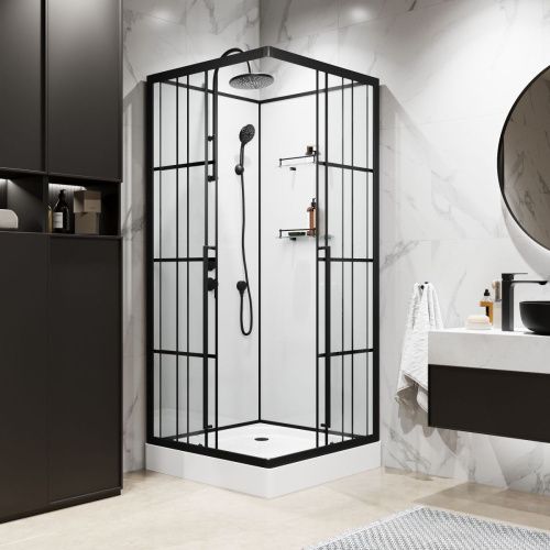 Душевая кабина Niagara Standart ST90/15QL/KL/BKT 90х90 квадратная без крыши ориентация левая - фото 4