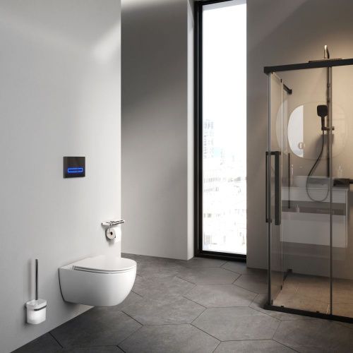 Чаша унитаза подвесная Am.Pm Awe C111700WH цвет белый без сиденья безободковая каскадный смыв - фото 4