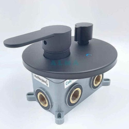 Душевая система ALMAes Sakari TVZ-0890 встраиваемая в стену цвет черный - фото 5