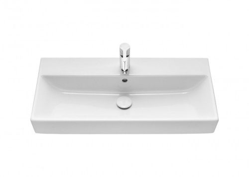 Раковина из сантехнического фарфора Roca Oleta 73274C500Y 80х40 накладная цвет белый - фото 3