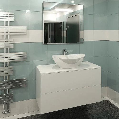 Тумба под раковину Orange Otto Ot-100TuMDF 100х50 подвесная цвет белый - фото 5