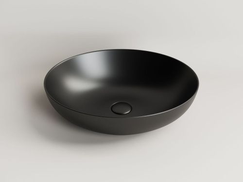 Раковина из сантехнического фарфора Ceramica Nova ELEMENT CN6017MB 50х40 накладная цвет черный без отверстий под смеситель - фото 4