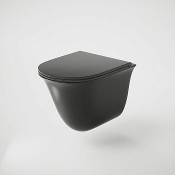 Унитаз подвесной Grossman Санфаянс GR-4412BMS черный с сиденьем безободковый каскадный смыв