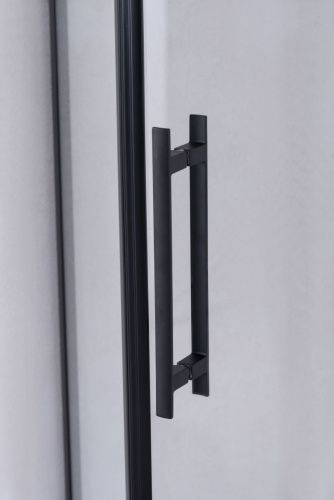 Душевой уголок Niagara Nova 68010811BLACK 90х90 стекло прозрачное профиль черный без поддона - фото 4