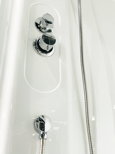 Душевая кабина Royal Bath ВК RB90BK2-T 90х90 четверть круга с крышей ориентация универсальная - фото 3