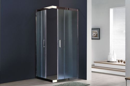 Душевой уголок Royal Bath HPD RB8090HPD-C-CH 90х80 стекло рифленое профиль хром без поддона