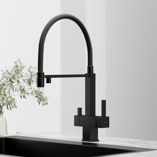 Смеситель для кухни Sancos Moro SC4006MB на мойку черный - фото 5