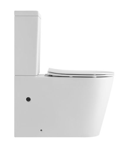 Унитаз-компакт напольный с бачком Iberica Blanca Burgos alto IB.BRA.121.1B1 белый с сиденьем микролифт безободковый каскадный смыв - фото 3